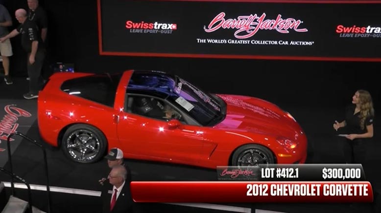 [VIDEO] Base 2012 Corvette with 65 Miles Sells for $330,000 at Barrett-Jackson Scottsdale