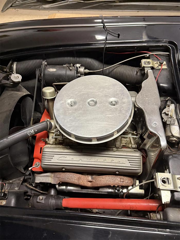 Corvettes for Sale: Tuxedo Black 1958 Corvette Offered on Bring a Trailer