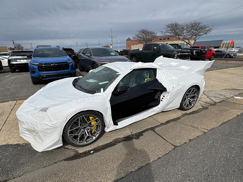 SPIED] Export 2025 Corvette ZR1 Headed to the Delaware Port for