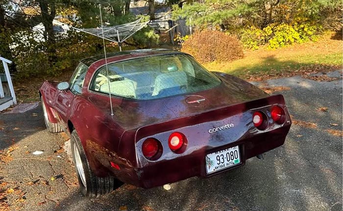 Take Home This Dark Claret 1980 Corvette for $6K on Facebook Marketplace