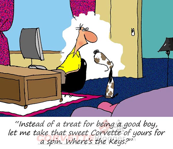 Saturday Morning Corvette Comic: Doggone It!