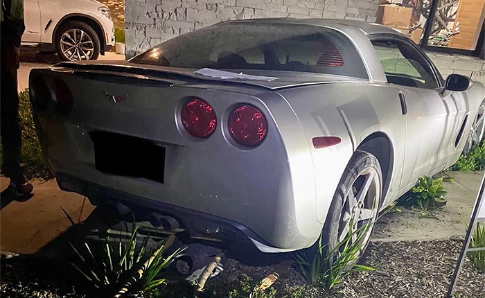 [ACCIDENT] DUI C6 Corvette Driver Does Donuts in a Cul de Sac and Crashes into a House