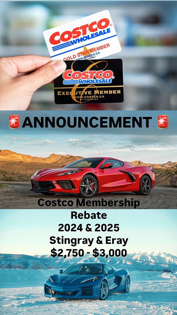 Costco Members Can Score Up to $3,000 in Discounts on the C8 Stingray and E-Ray
