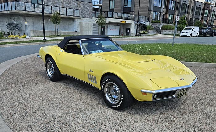 Corvettes for Sale: 1969 Corvette with a 350 V8 and a 4-Speed Manual on Bring a Trailer