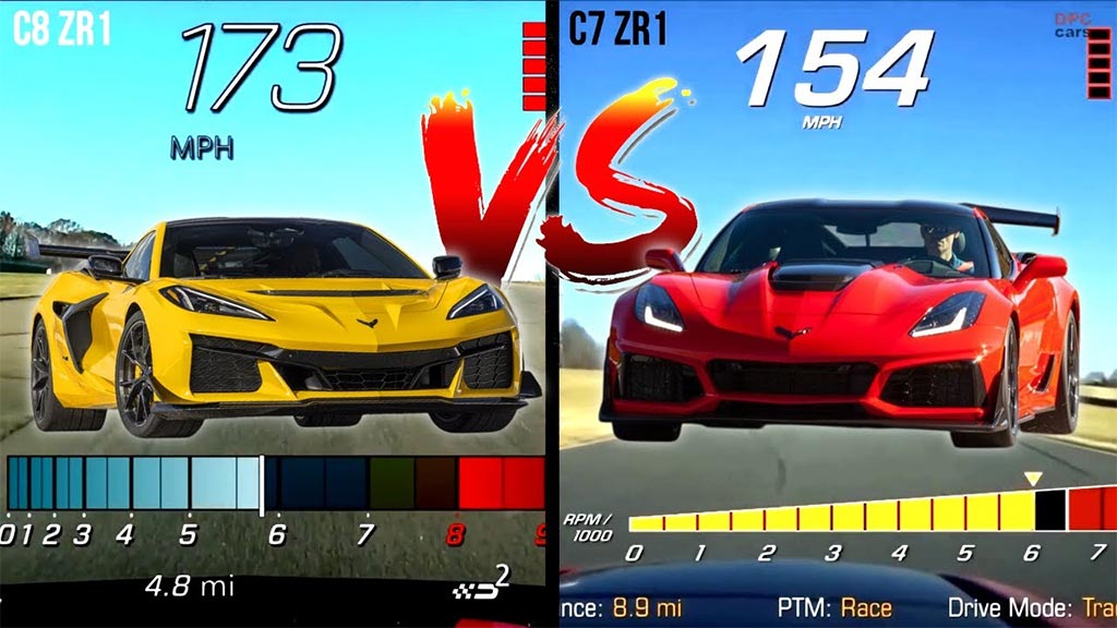 [VIDEO] Side-by-Side Comparison of the 2025 Corvette ZR1 vs 2019 Corvette ZR1 at VIR
