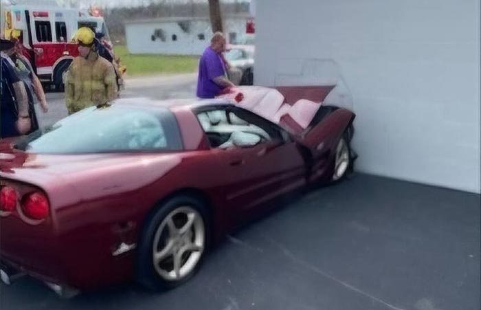 [ACCIDENT] Errant Flip-Flop Believed to Have Caused this Crash of a 2003 Corvette 50th Anniversary Edition