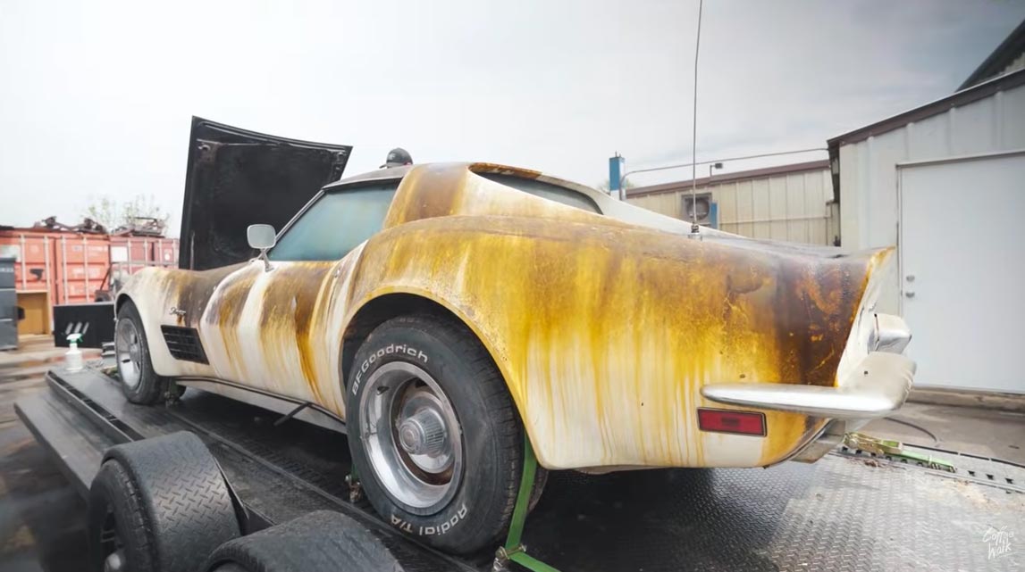 [VIDEO] Dennis Collins Brings Home an Abandoned 1971 Corvette with an LS5 454 ci V8