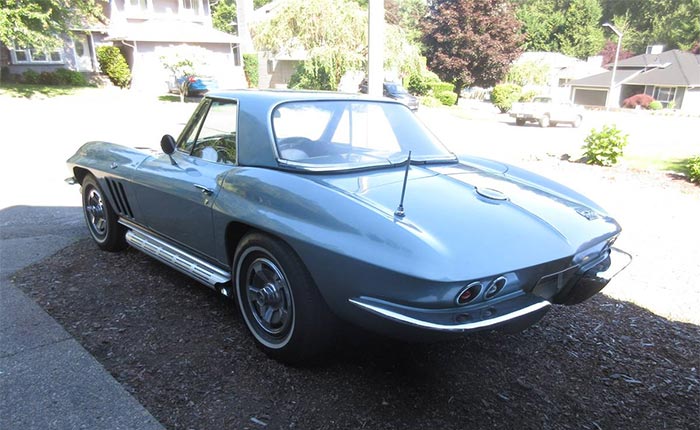 Corvettes for Sale: 1966 Corvette Convertible with a 327 V8 and 4-Speed is All You Need for Fun!