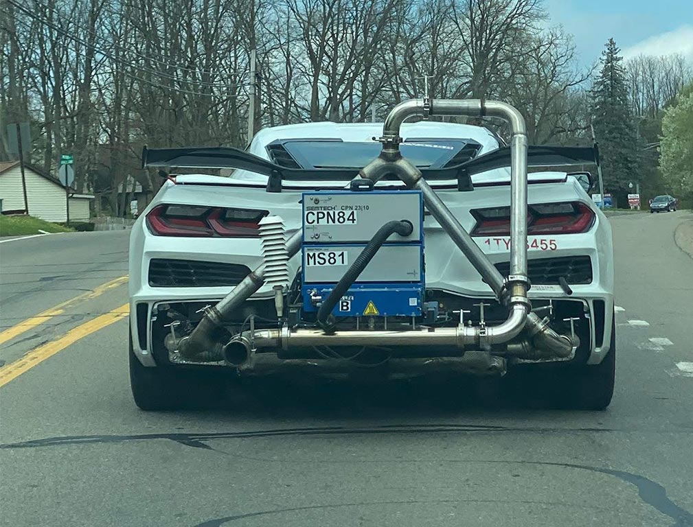 [SPIED]  Cet C8 Widebody subissant des tests d'émissions pourrait-il être le Grand Sport?