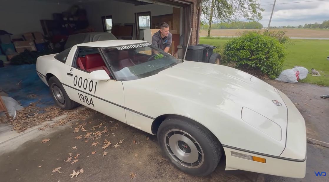 [VIDEO] The First 1984 Corvette VIN 001 with 277 Original Miles Gets its First Wash in Years