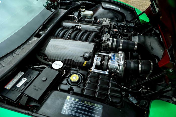 Corvettes for Sale: Crazy Green C5 Corvette Convertible Wants to be a Ferrari F40