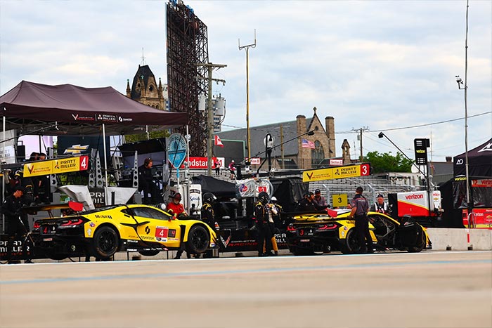 Corvette Racing at Detroit: Red Flag Cuts Pole Push Short