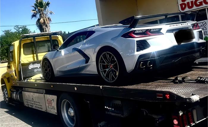 The C8 Corvette Involved in a California Street Racing Incident is Located and Impounded