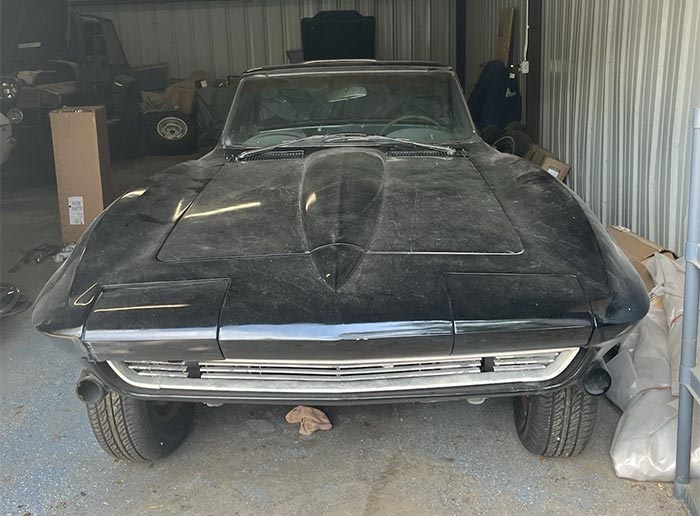 Corvettes for Sale: Stalled 1965 Corvette Convertible Project on eBay