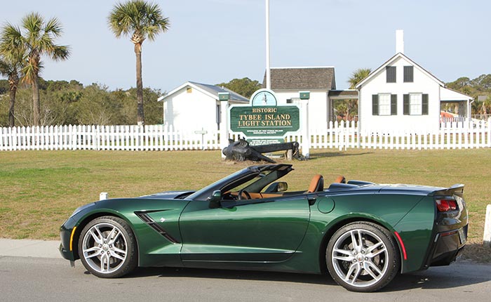 2014 Corvette in Lime Rock Green