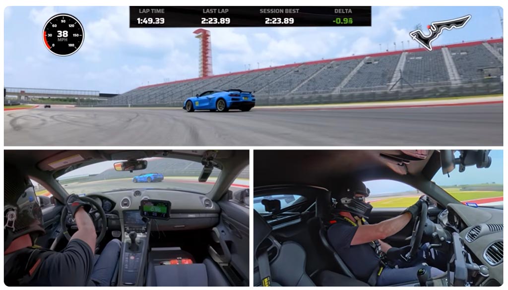 [VIDEO] C8 Corvette Z06 vs Porsche GT4 RS: American Power Meets German Engineering at COTA