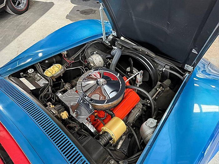Corvettes for Sale: Export 1969 Corvette Coupe Also Has Rare LeMans Blue Over Red Combo