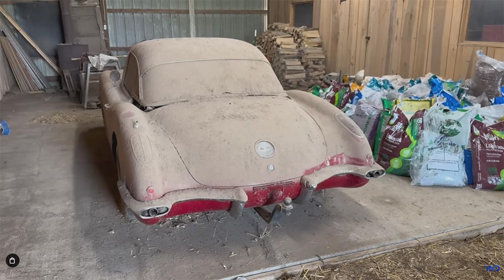 [VIDEO] 1959 Corvette Barn Find Gets First Wash in 16 Years