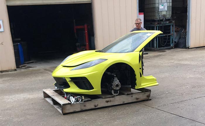 Choose Your Destroyer: A Professional Auto Dismantler Cuts These C8 Corvettes in Half