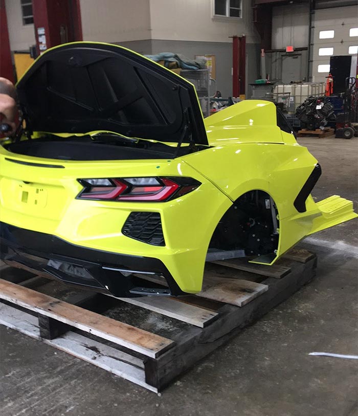 Choose Your Destroyer: A Professional Auto Dismantler Cuts These C8 Corvettes in Half