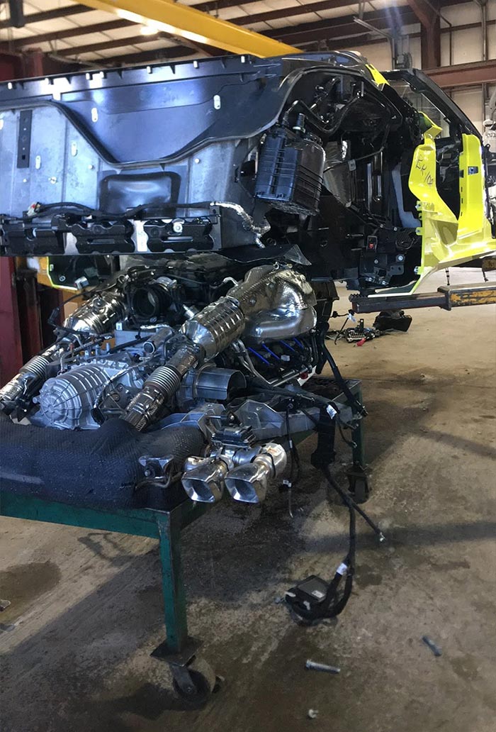 Choose Your Destroyer: A Professional Auto Dismantler Cuts These C8 Corvettes in Half