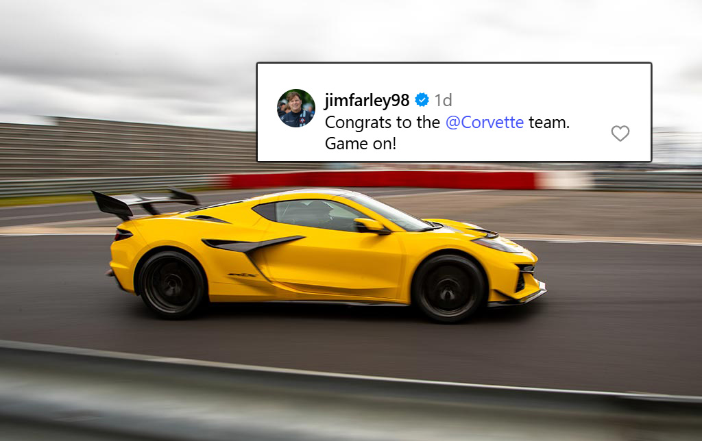 Ford CEO Jim Farley Responds to the Corvette Team's Nürburgring Times with 'Game On' Message