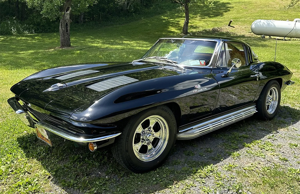 Corvettes for Sale: 383-Powered 1963 Corvette Split-Window Coupe on BaT
