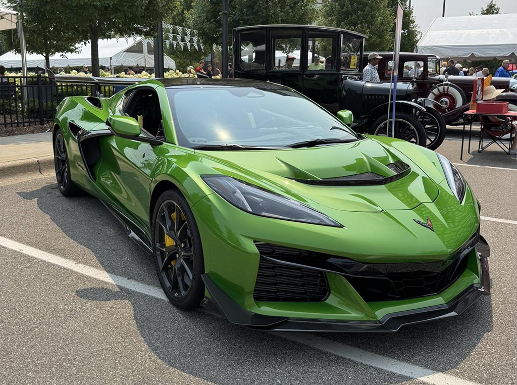 [SPIED] 2026 Corvette ZR1X in Roswell Green at the Troy Traffic Jam Show