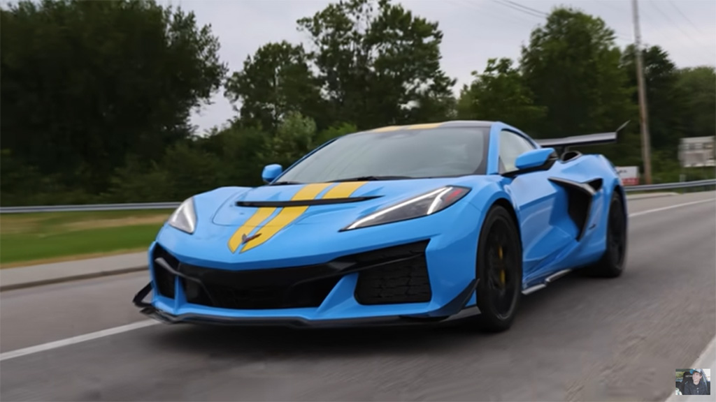 [VIDEO] 'That Dude in Blue' Drives a Modified 2025 Corvette ZR1