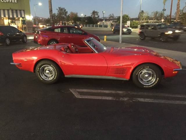Corvettes for Sale: 1971 Corvette Convertible with LS5 454 V8 on Craigslist