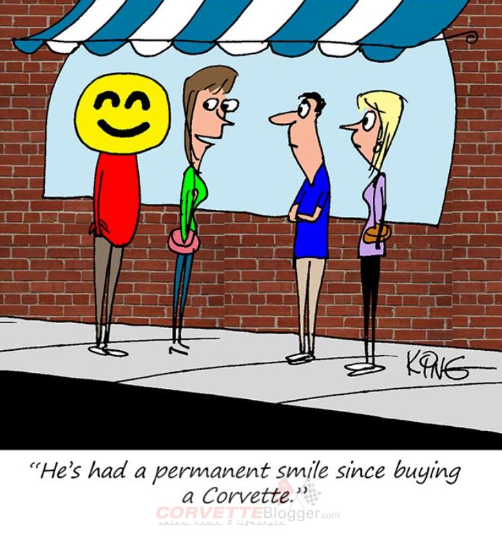 Saturday Morning Corvette Comic: Residing in the State of Happiness