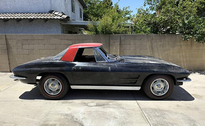 Corvettes for Sale: 1963 Corvette Convertible In Need of Restoration Offered on Craigslist