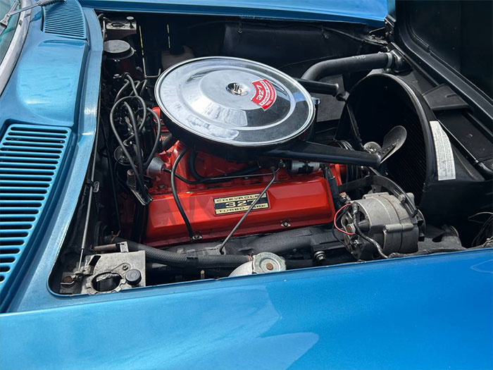 Corvettes for Sale: 1965 Corvette Sting Ray Convertible in Nassau Blue