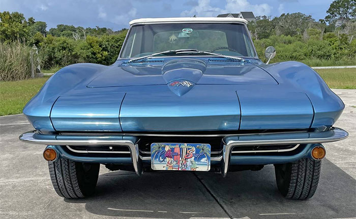 Corvettes for Sale: 1965 Corvette Sting Ray Convertible in Nassau Blue