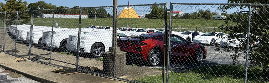 Overflow Parking at the Corvette Assembly Plant