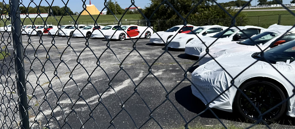 Overflow Parking at the Corvette Assembly Plant