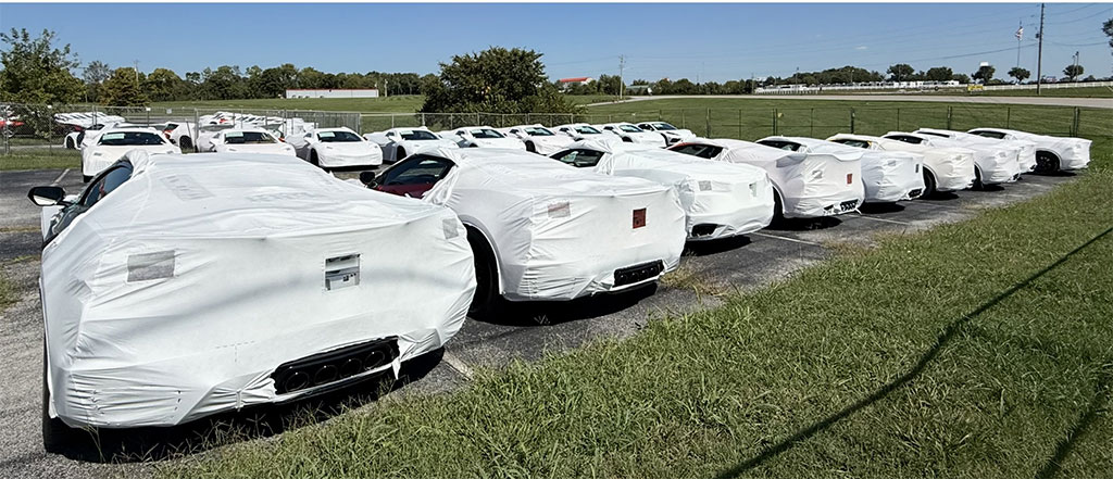 Overflow Parking at the Corvette Assembly Plant