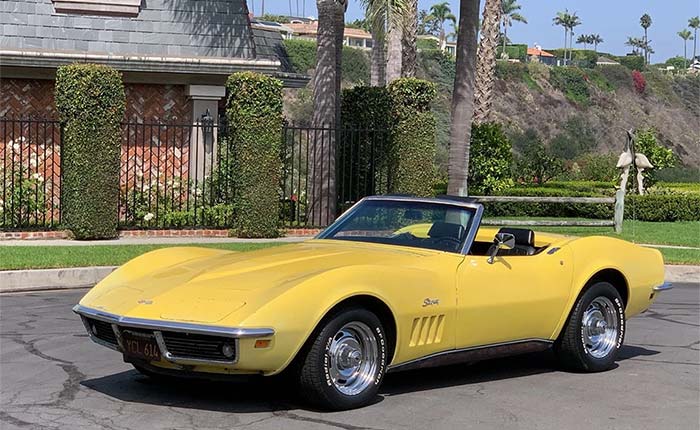 Corvettes for Sale: Unrestored and Original 1969 Corvette Convertible Offered on eBay
