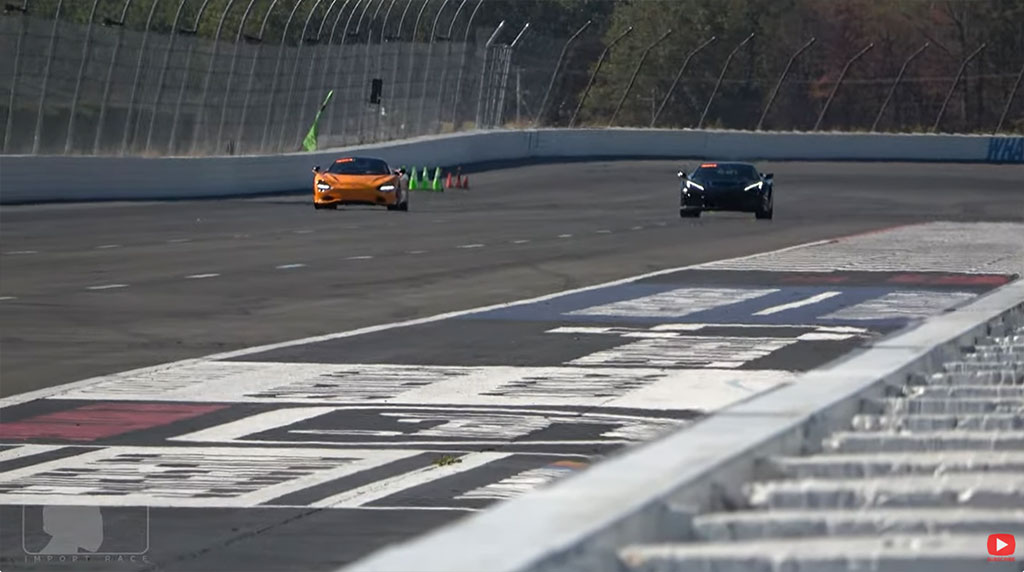 [VIDEO] C8 Corvette ZR1 Roll Races McLaren 750S for the RWD Crown