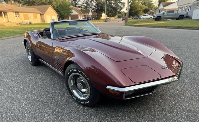 Corvettes for Sale: Driver-Quality 1970 Corvette Stingray Convertible Offered on eBay
