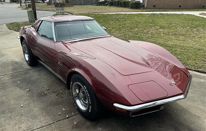 Corvettes for Sale: Driver-Quality 1970 Corvette Stingray Convertible Offered on eBay