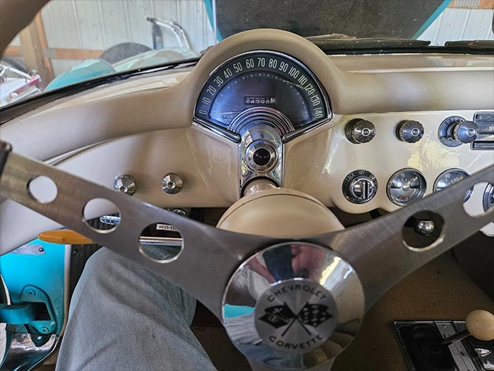 Corvettes for Sale: Former Fuelie 1957 Corvette Now Powered by a 350 V8 Truck Engine