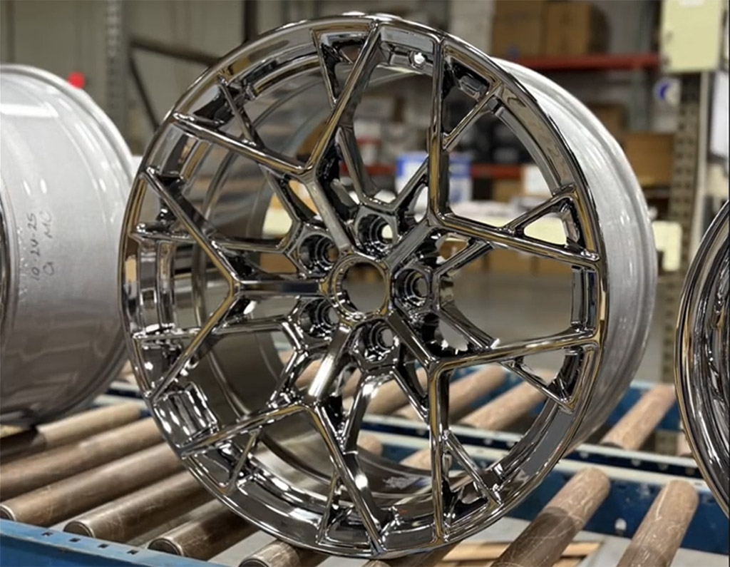 Présentation des premières roues ZR1 chromées PVD brillantes au monde pour le nouveau roi de la colline