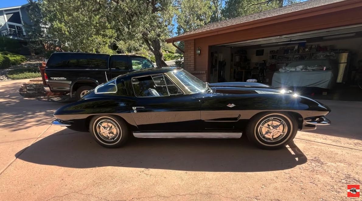 [VIDEO] Former Radio Man Owned this 1963 Split Window for 40 Years, Just Had it Repainted in its Original Tuxedo Black