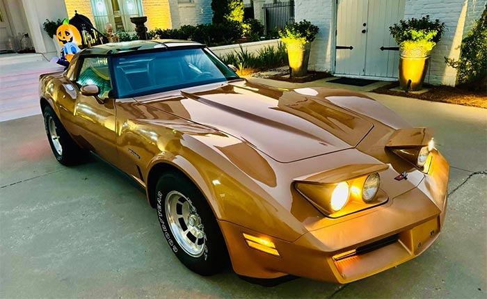 Corvettes for Sale: Rare Gold 1982 Corvette with 12K Original Miles