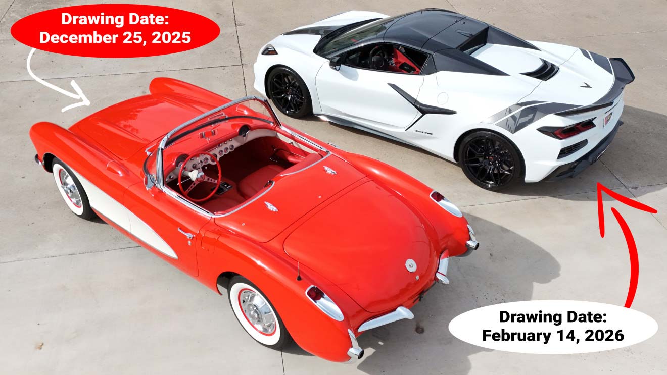 Win a 2025 Corvette Z06 or a 1957 Roadster