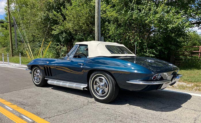 Corvettes for Sale: Laguna Blue 1966 Corvette Sting Ray Convertible on Craigslist