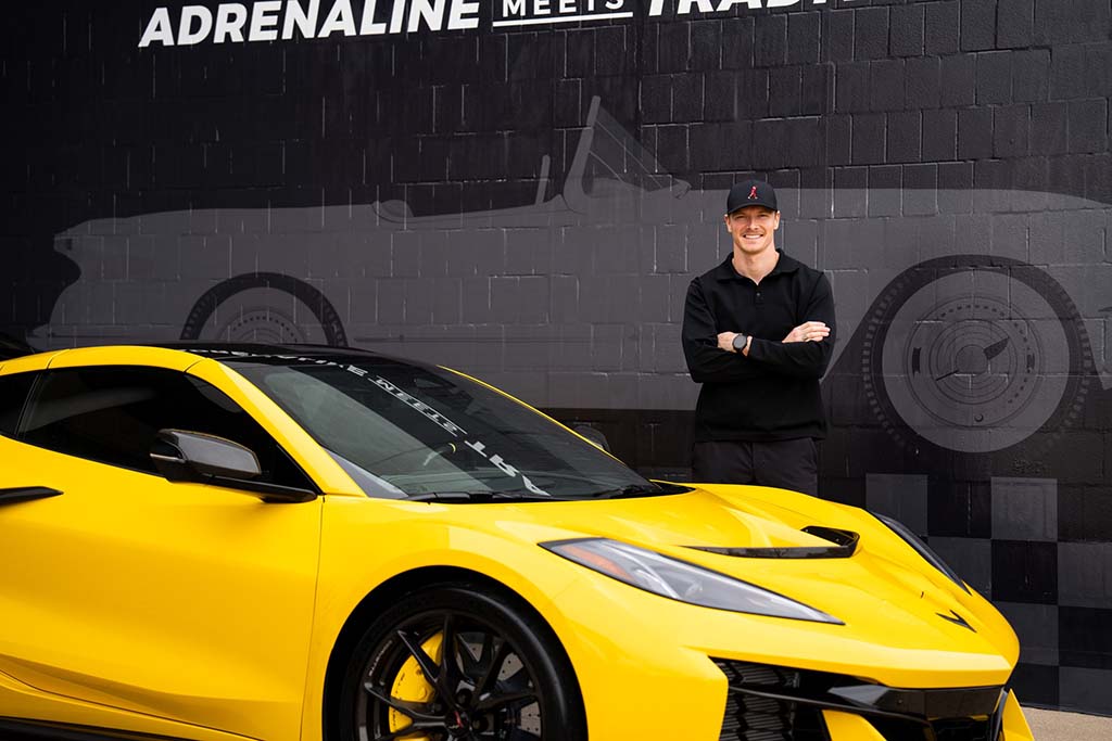 Josef Newgarden's 2026 Corvette ZR1 R8C Delivery