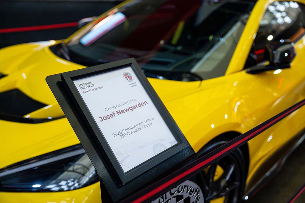 Josef Newgarden's 2026 Corvette ZR1 R8C Delivery