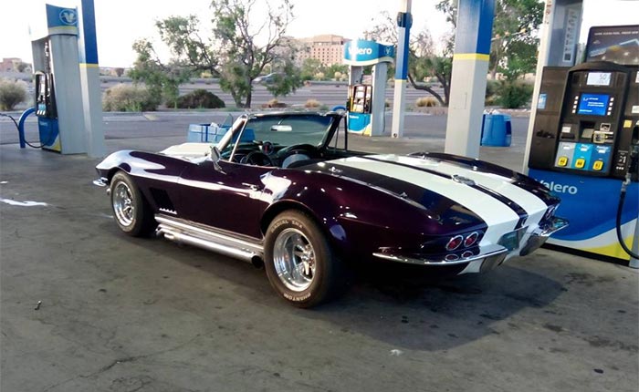 Corvettes for Sale: Purple 1967 Corvette with a 383 V8 and an M22 Rock Crusher 4-Speed